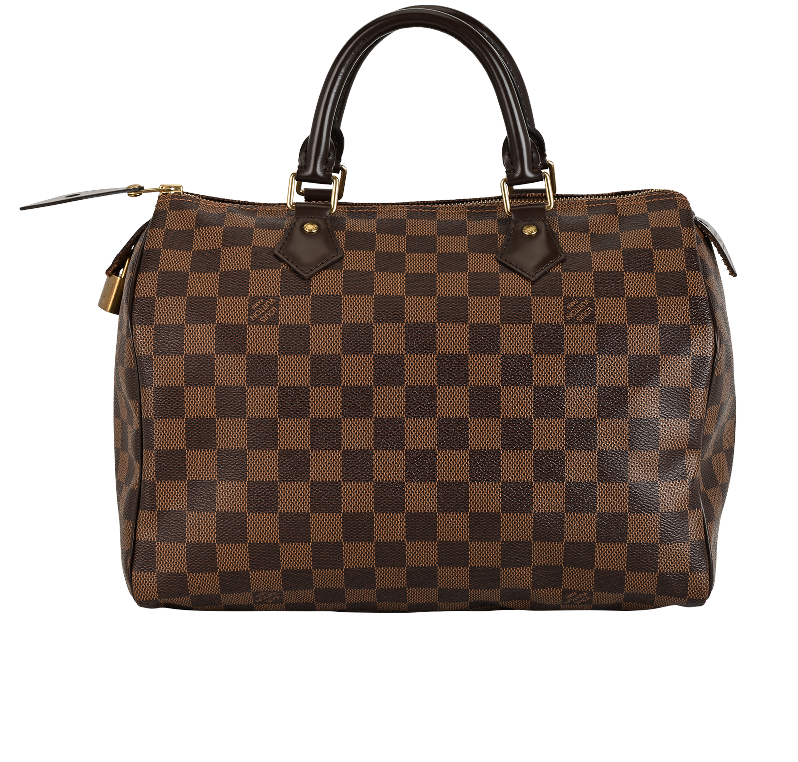 Speedy 30, &pound;620, Handbags, Brown, Canvas, Back view